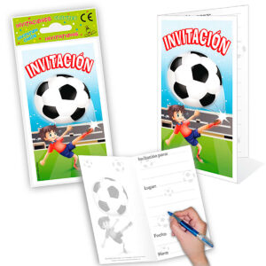 B/ 6 TARJETA INVITACIÓN FUTBOL