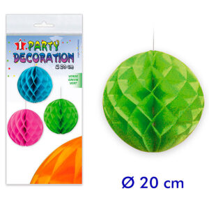B/ PARTYDECO 1 BOLA ABEJA 20 CM VERDE-12