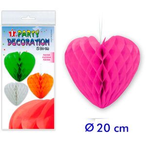 B/ PARTYDECO 1 CORAZON ABEJA 20 CM