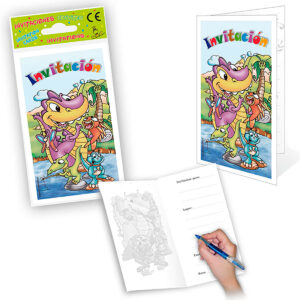 B/ 6 TARJETA INVITACIÓN DINOSAURIOS