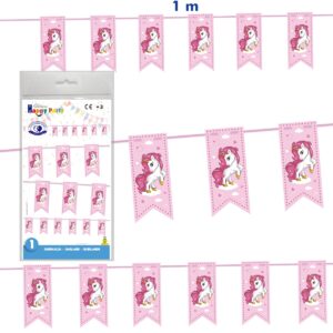 B/ GUIRNALDA BANDERIN UNICORNIO FUCSIA-07