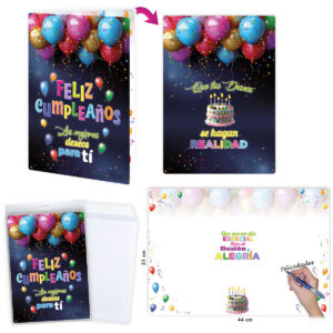 B/ TARJETÓN F.CUMPLEAÑOS TARTA R.6627-07