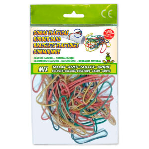 B/ 30 g ANILLOS CAUCHO SURTIDO COLORES Y TAMAÑO