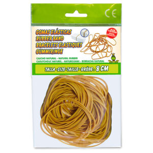 B/ 30 g ANILLOS CAUCHO DEL NÚMERO 8