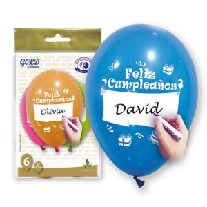 B/ GOLD 6 GL. 12GPI TLP FELIZ CUMPLEAÑOS