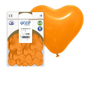 B/100 GL. CORAZON 32cm Ref.28GP NARANJA-04