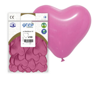 B/100 GL. CORAZON 32cm Ref.28GP ROSA-06