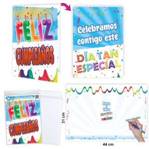 B/ TARJETÓN F.CUMPLEAÑOS VELAS R.6627-09
