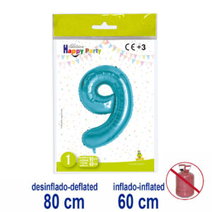 B/ 1 GL. POLIAMIDA N? 9 COLOR AZUL CLARO 80/60 CM