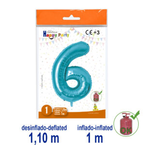 B/ 1 GL. POLIAMIDA N? 6 COLOR AZUL CLARO 1.10/1 m